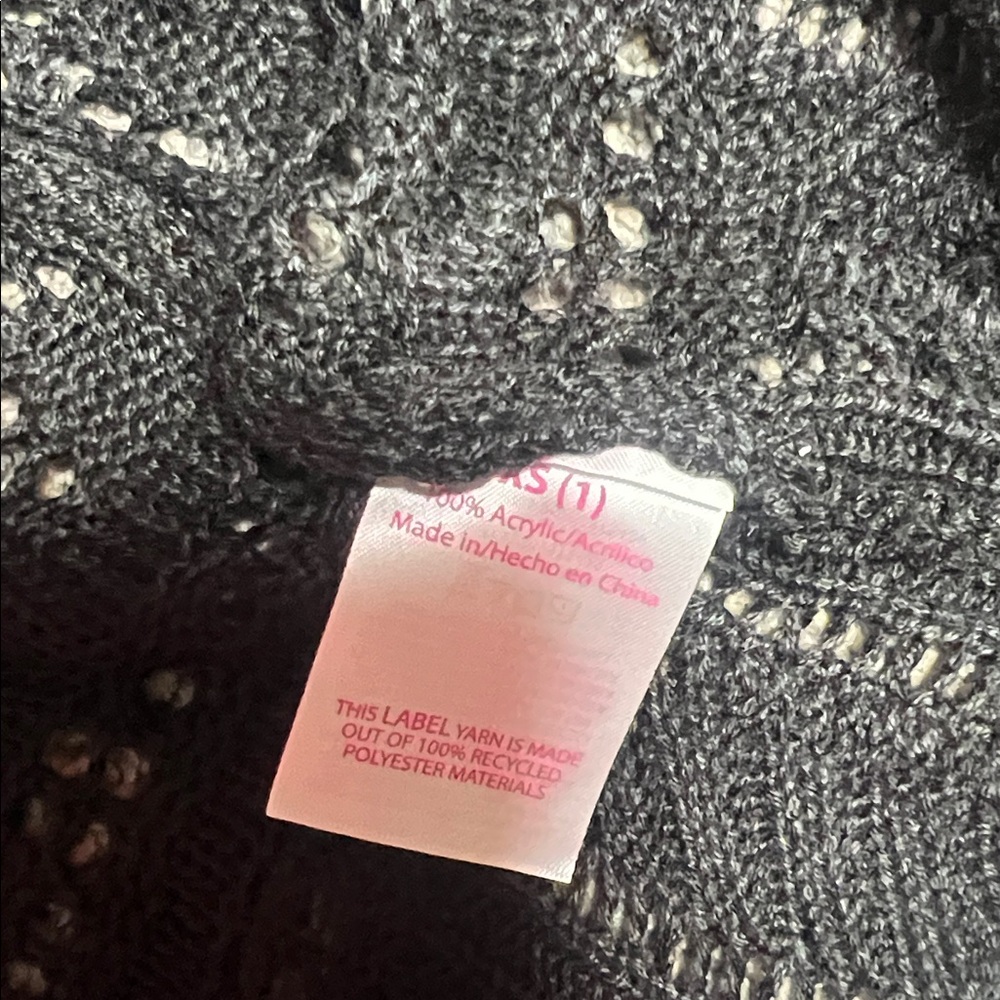 NWT No Boundaries Charcoal Knit Sweater - Picture 9 of 13